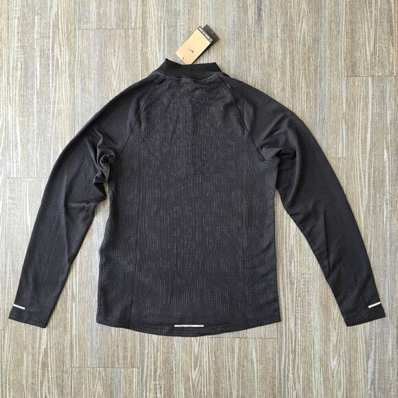 Nike Pinmacle Running Division Men's Jacket Water Repellent Black S Quarter Zip - Picture 9 of 15